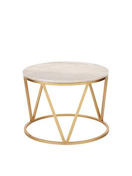 Michelle Keegan Home Stella Round Marble Coffee Table