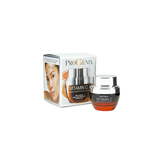 Progenix Vitamin C Intensive Brightening Day Cream for dark spots, age spots, and uneven skin tone. 1oz.