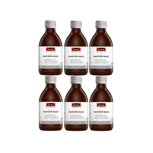 Swisse Beauty Hair, Skin & Nails Liquid Supplement 6x300ml Best Before End Jan23
