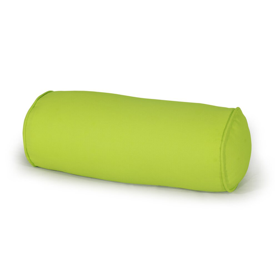 (Round Bolster Pillowcases (Medium 15x45", Lime Green)) Round Shaped Bolster Pillow Case -100% Cotton cover Long Orthopaedic back Neck & Head Support