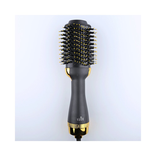 (Gold) 3-in-1 Hair Dryer and Styler Volumizer Brush Hot Air Brush Upgrade Hair Dryer Brush ,Hair Straightener Brush