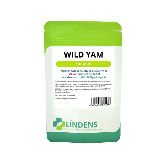 Lindens Mexican Wild Yam Extract 500mg 3-PACK 300 tablets Diosgenin
