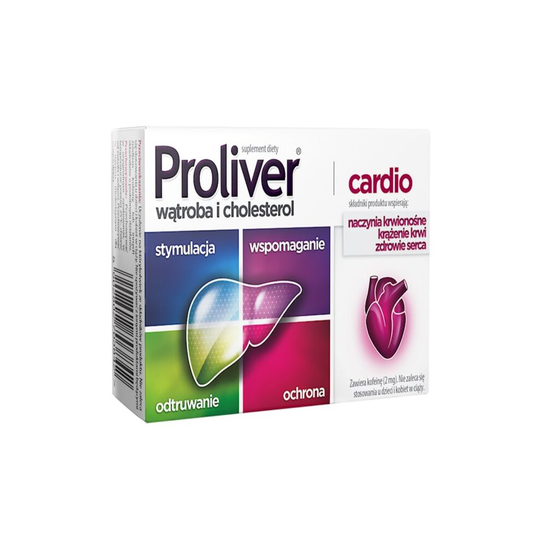 Proliver Cardio 30 tablets - for Heart, Liver and cholesterol