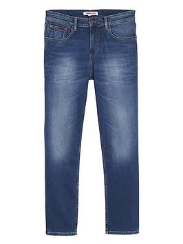 Tommy Jeans Tjm Ryan Relaxed Straight Fit Mid Blue Stretch Jeans