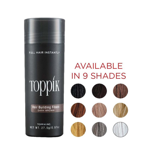 (Light Brown) Toppik Hair Building Fibres | Hair Fibres For Thinning Hair