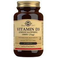 Solgar Vitamins Vitamin D3 (Cholecalciferol) 1000 IU (25 ug) Tablets x 90