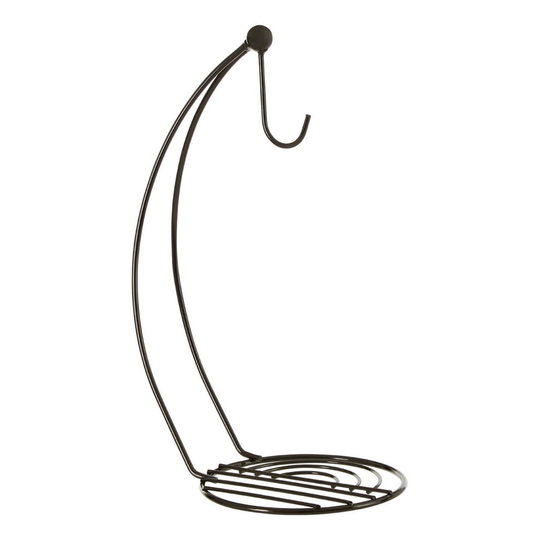 Vertex Black Nickel Banana Hook Grapes Fruit Hanger Stand Holder Storage Rack