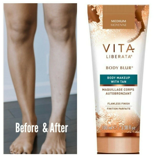 VITA LIBERATA BODY BLUR BODY MAKEUP WITH TAN MEDIUM 100ml New 2022