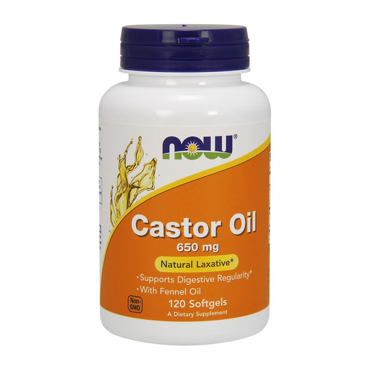 NOW Foods Castor Oil, 650mg - 120 softgels