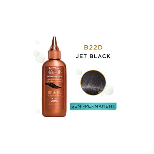 (1 Pk) Clairol Beautiful Collection Moisturizing Colour B22D Jet Black