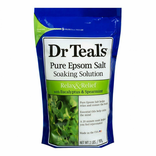 Dr Teal's Pure Epsom Salt Relax & Relief with Eucalyptus and Peppermint 900g
