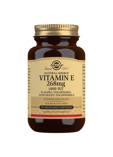 Solgar Natural Source Vitamin E 268mg, 400iu, 50 VSoftGels