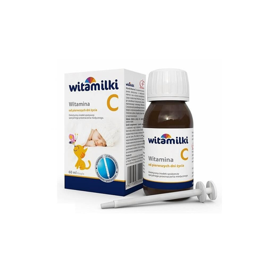 Witamilki Witamina C od pierwszych dni życia, krople z dozownikiem, 60 ml