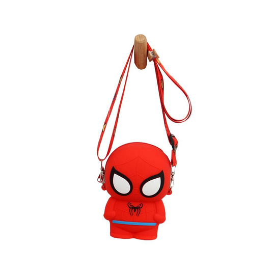 (Spider Man) Children Toys For Girls Boys Spiderman Ironman Captain America Silicone Pocket