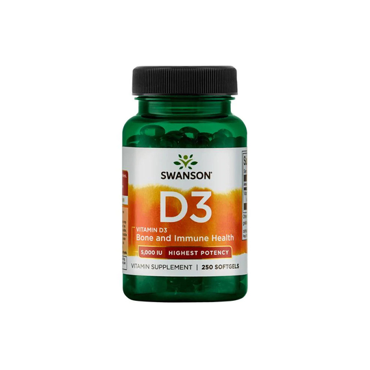 Swanson High Potency Vitamin D3 5000iu x 250 Softgels