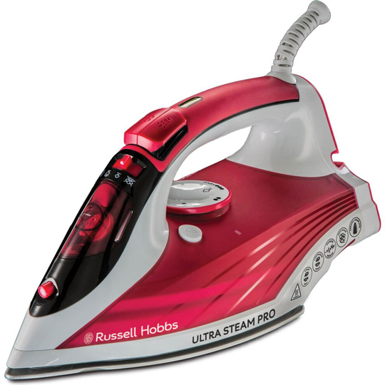 Russell Hobbs Ultra Steam Pro 23990 2600 Watt Iron -Red