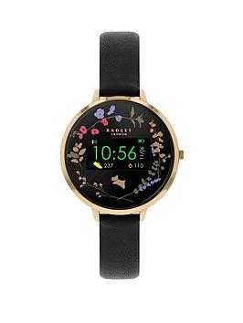 Radley Series 3 Smart Ladies Black Leather Strap Watch