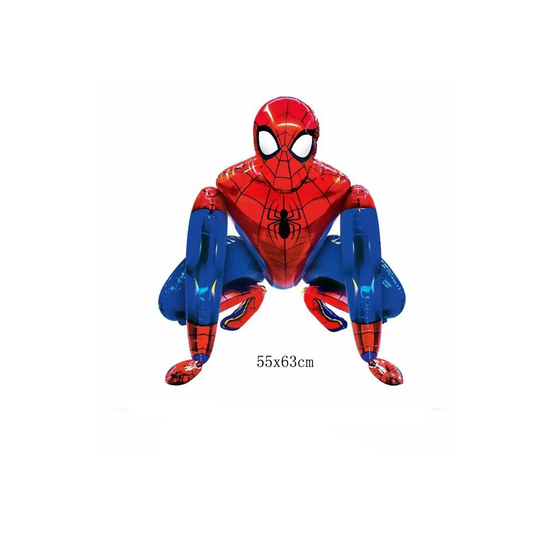 (Spiderman) LARGE 3D BATMAN SPIDERMAN IRON MAN FOIL BALLOON BIRTHDAY PARTY MARVEL SELF STAND