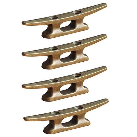 Boat Dock Cleat 4 Inch for Mooring Boat Cast Iron Suitable for Nautical Beach Decor,4Pcs