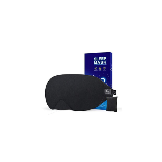 Mavogel Cotton Sleep Eye Mask - Updated Design Light Blocking Sleep Mask, Soft and Comfortable Night Eye Mask for Men Women, Eye Blinder for Travel/