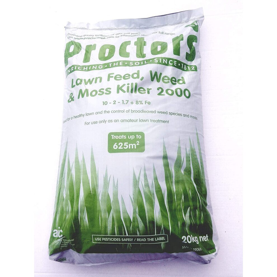 Lawn Fertiliser, Weed Feed & Moss Killer - 20KG SACK