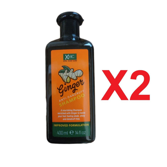 XHC Hair Care Ginger Shampoo Anti Dandruff Shampoo 400ml X 2
