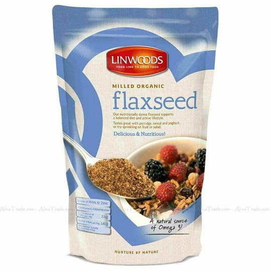 Linwoods Milled Organic Premium Flaxseed - Seeds Nuts Berries Omega 3 - 1kg