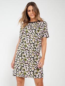 Everyday The Essential T-Shirt Dress - Multi, Print, Size 8, Women