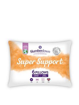 Slumberdown Super Support 6 Pack Pillow - White