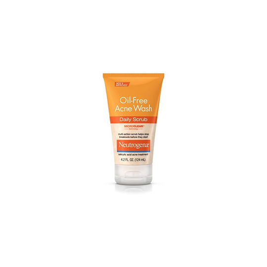 Neutrogena OilFree Acne Face Wash Daily Scrub With Salicylic Acid, 4.2 Fl. Oz.