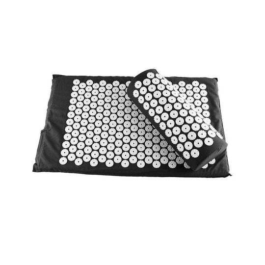 (Black) Massage Mats Yoga Shakti Sit Lying Mats Stress Soreness Relax Pain