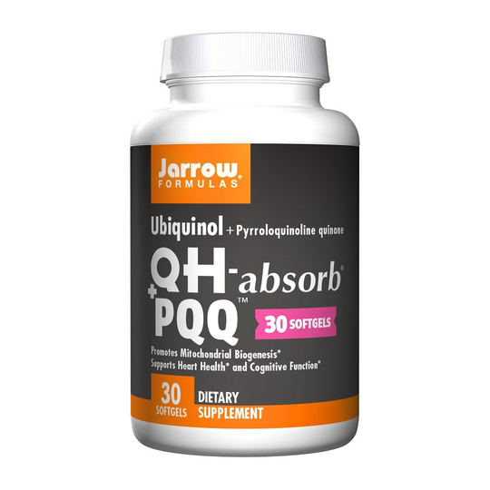 Jarrow Formulas Ubiquinol QH-absorb + PQQ Heart & Cognitive Support 30 Softgels