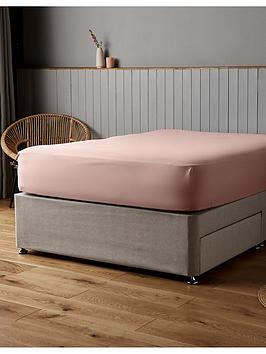 Silentnight Supersoft Plain Dye Fitted Sheet 28 Cm - Pink