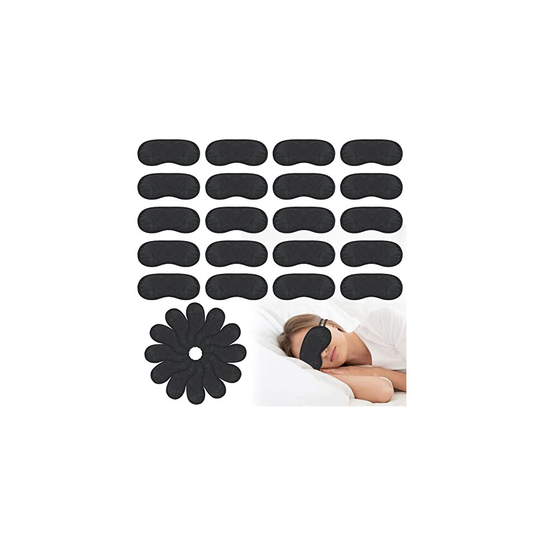 40 Pack Sleep Eye Mask Shade Cover, Sleep Eye Mask for Men Women Kids, Individual Pack Sleeping Blindfold Eye Shade Cover for Travel, Plane, Hotel,