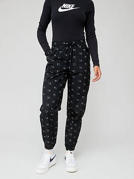 Nike Air Print Joggers - Black, Black, Size Xs, Women