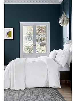 Ted Baker Magnolia Tufted 100% Cotton Percale Duvet Cover