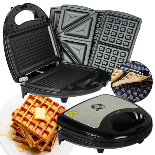 3 in 1 Sandwich Toaster Waffle Maker