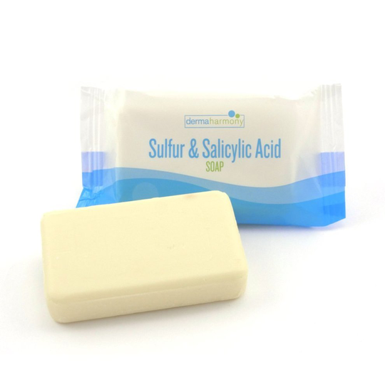 DermaHarmony 10% Sulfur 3% Salicylic Acid Bar Soap 3.7 oz - Crafted for Those with Skin Conditions (1 Bar)