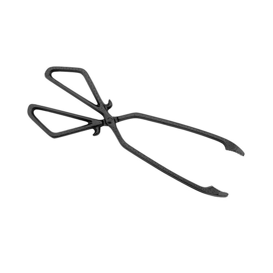 Manor Cast Iron Coal Tongs Black 350mm