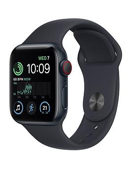 Apple Watch Se (Gps + Cellular, 2022), 40Mm Midnight Aluminium Case With Midnight Sport Band