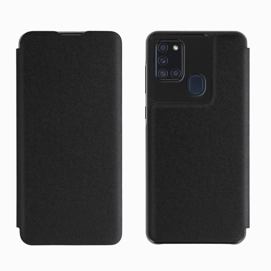 Back cover Samsung Galaxy A21s Wallet function Original smart sleep - Black