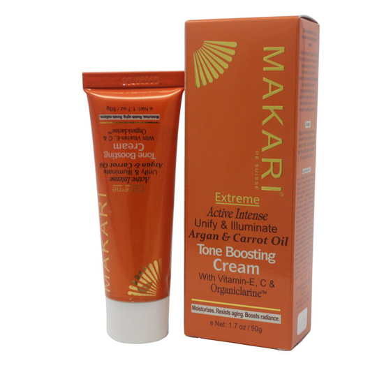 Makari Extreme Argan & Carrot Oil Tone Boosting Cream 1.7oz/50ml New In Box