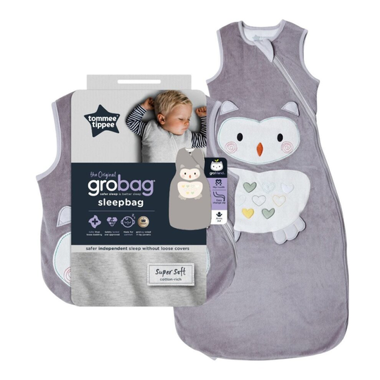 Tommee Tippee Baby Sleeping Bag The Original Grobag 6-18m 2.5 Tog Ollie the Owl