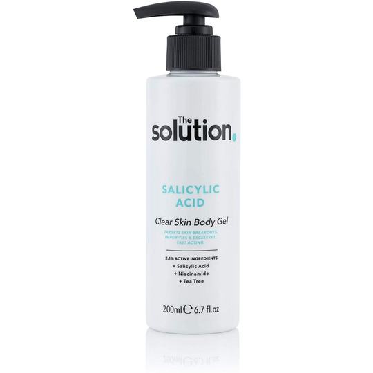 The Solution Salicylic Acid Clear Skin Body Gel With Tea Tree & Niacinamide For Problem & Acne-prone skin, 200 millilitre