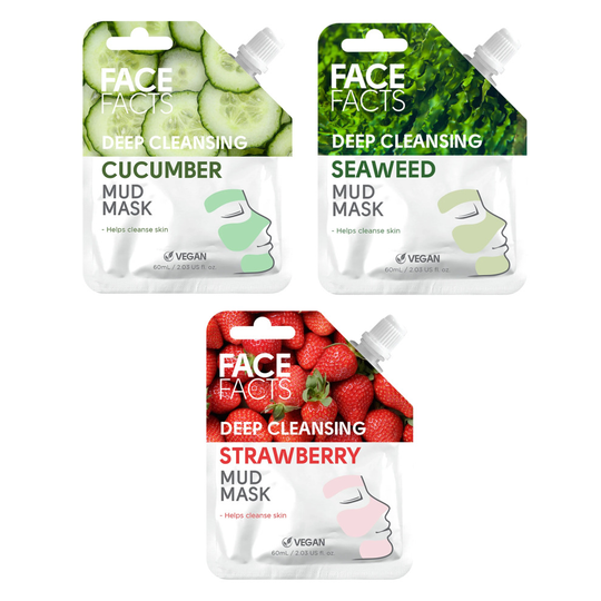 (Beauty Pack of All 3) Face Facts Deep Cleansing Mud Mask Vegan