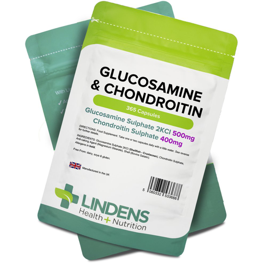 Glucosamine & Chondroitin 500/400 365 capsules Lindens H+N [3688]