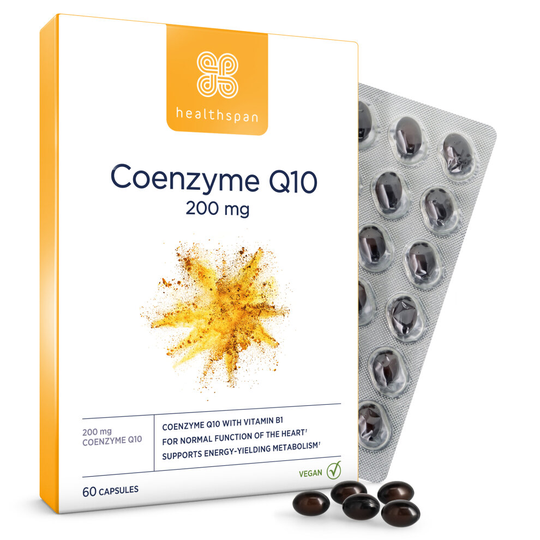 Healthspan Co-enzyme Q10 200mg,60 Capsules, Heart Health, Vegan