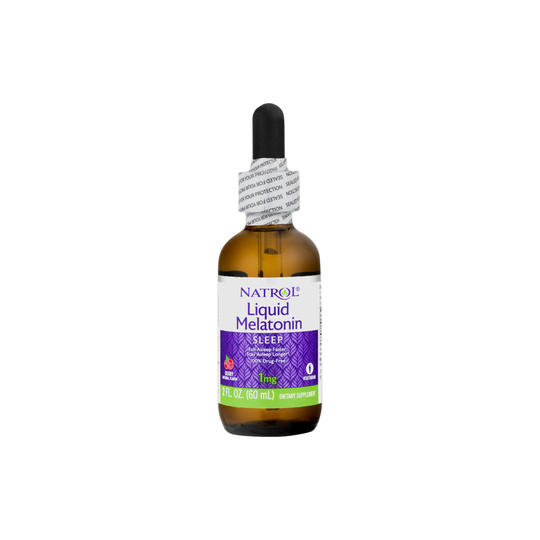 Natrol Liquid Melatonin Sleep Aid, 1mg, 2 Fluid Ounce Tincture