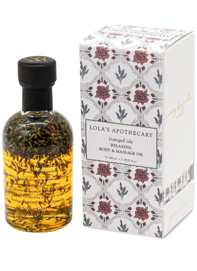 Lola's Apothecary Tranquil Isle Relaxing Body & Massage Oil 100ml