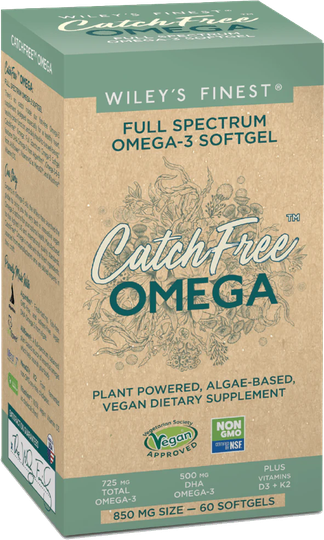 Wileys Finest Catch Free Omega- Full Spectrurm Omega-3, 60 Soft Gels